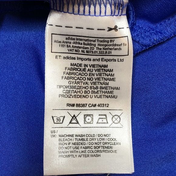 Adidas Puremotion Dalhousie Golf Course Shirt Long Sleeve Medium Blue Pullover - Picture 8 of 12